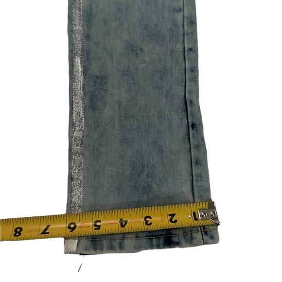 M. Society Men’s Acid Wash Patchwork Distressed Jeans Size 34x32 - Picture 8 of 17